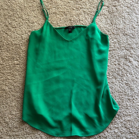 J. Crew Green Fitted Sleeveless Camisole - Picture 1 of 2